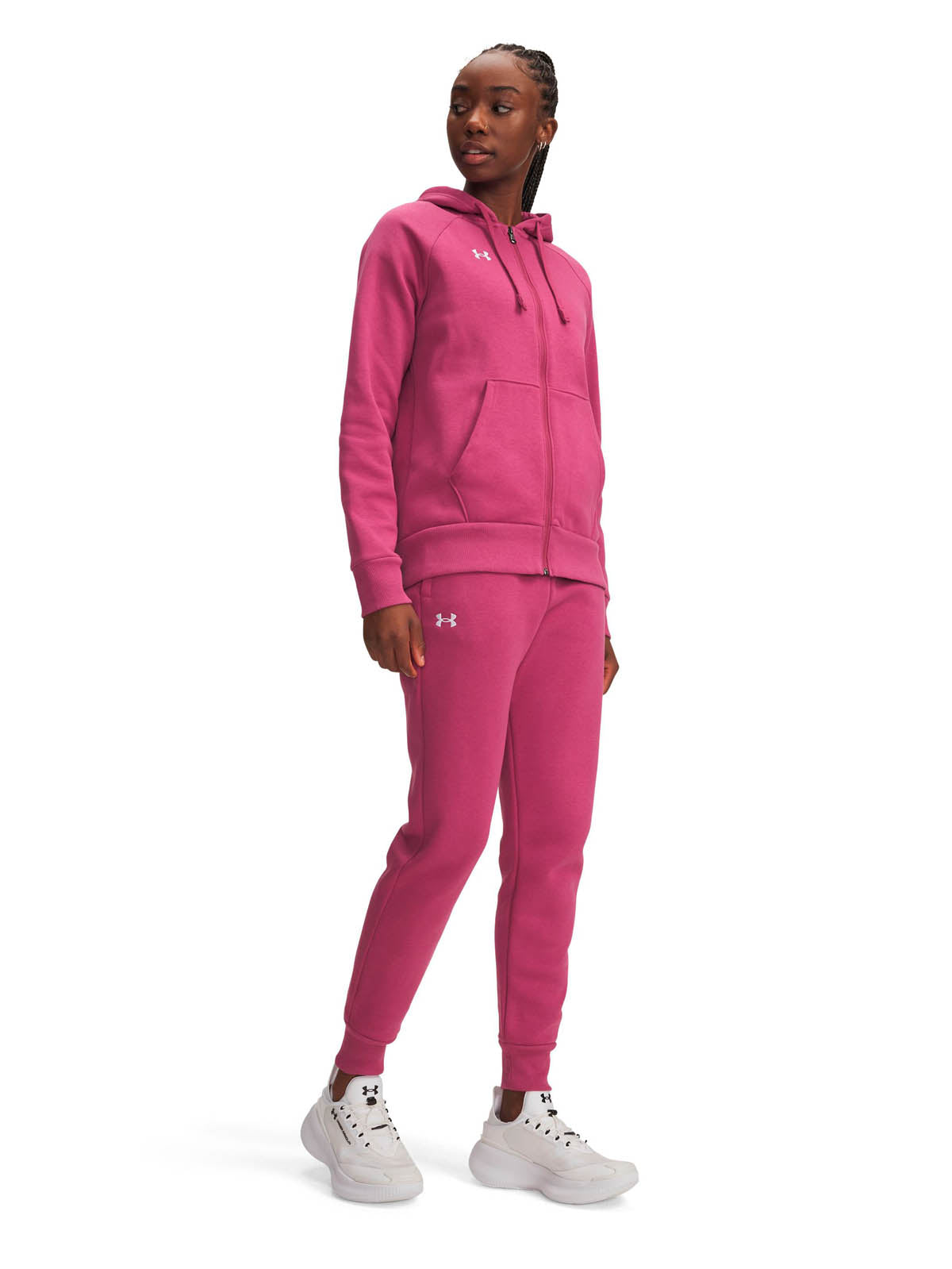 Buzo Lifestyle para mujer Rival Fleece rojo Under Armour