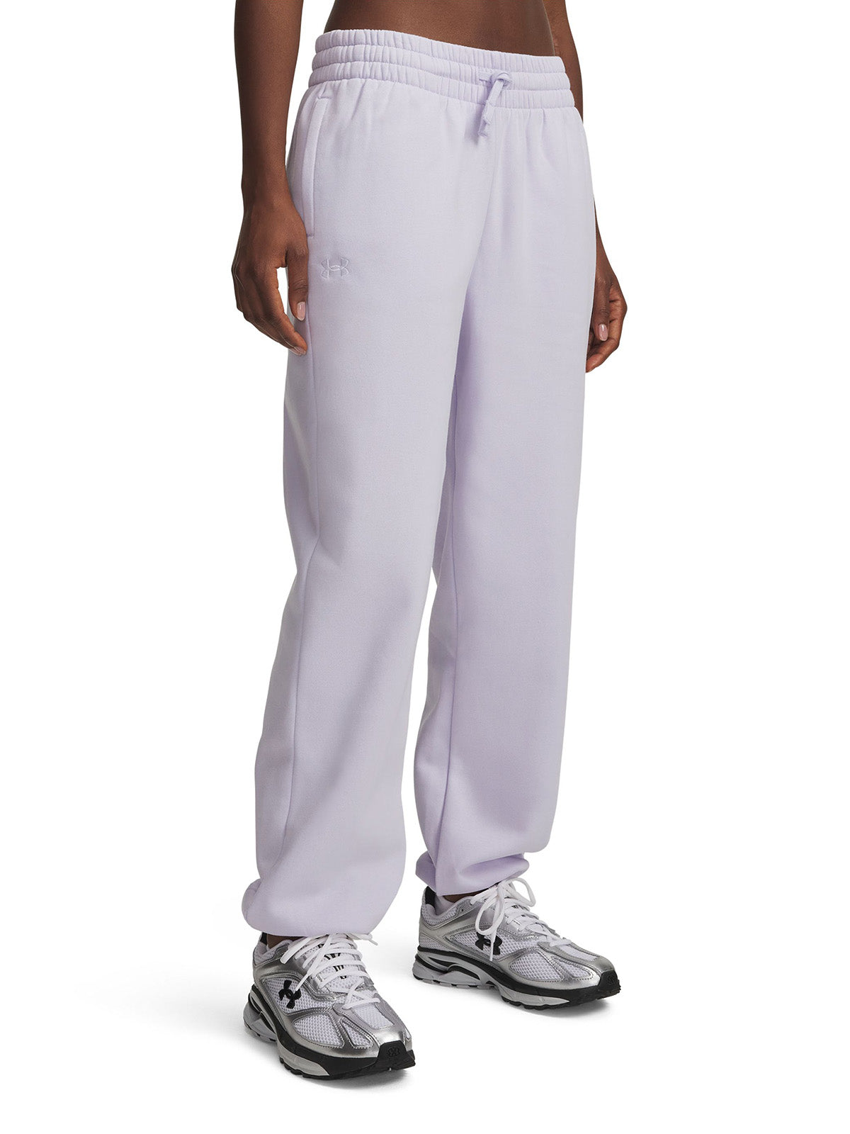 Buzo Lifestyle para mujer Rival Fleece Holgados Morados Under Armour