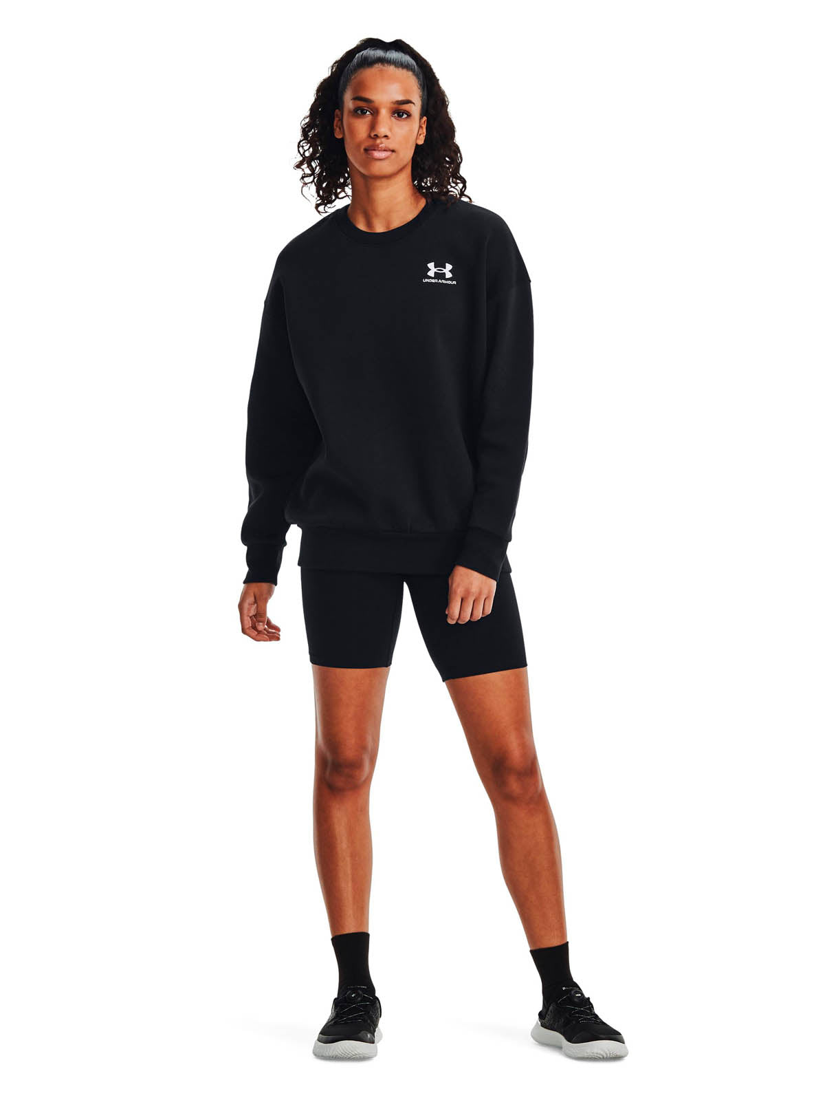 Polerón Oversize UA Icon Fleece para mujer