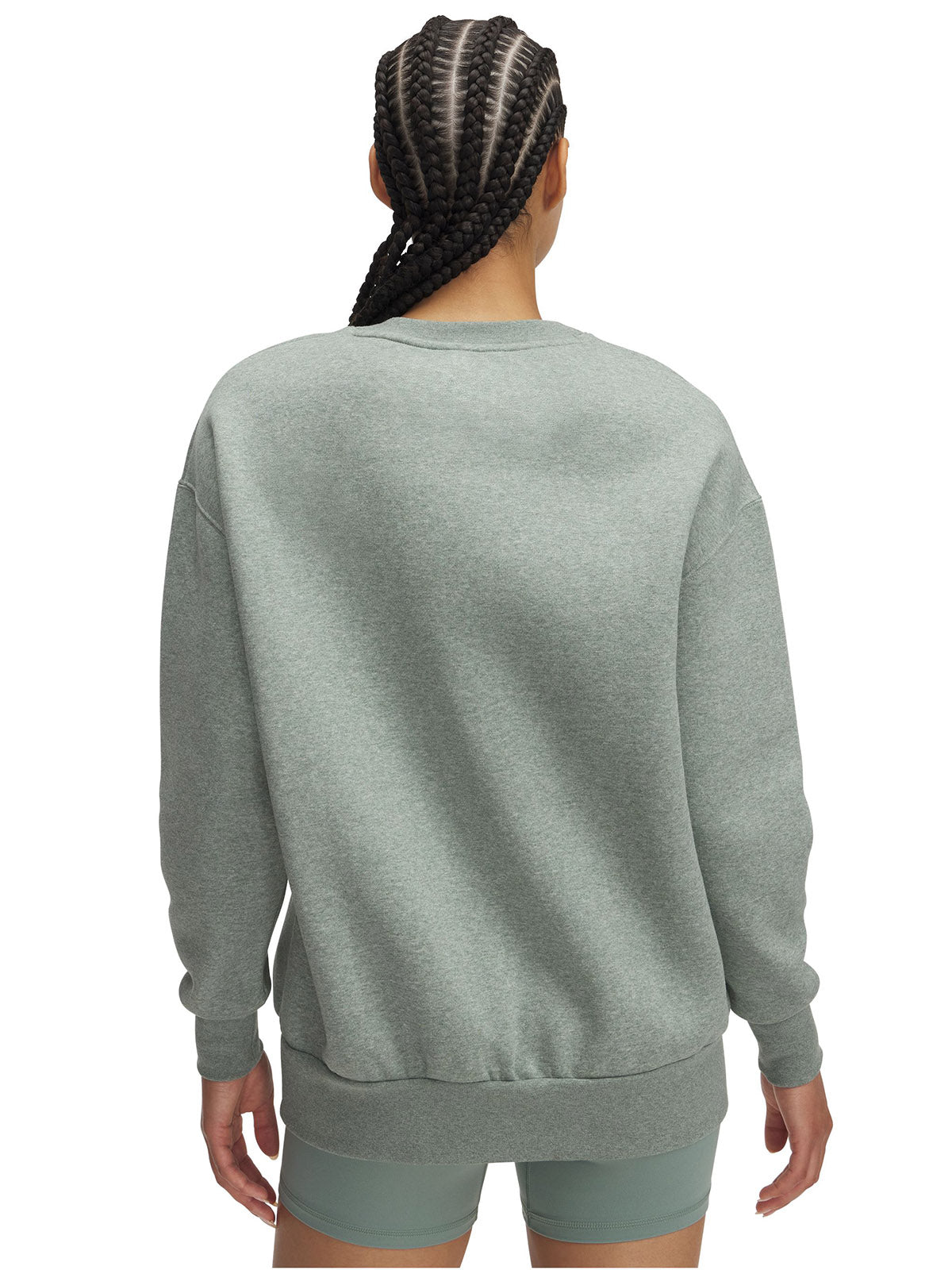 Polerón mujer Under Armour Icon fleece oversized verde