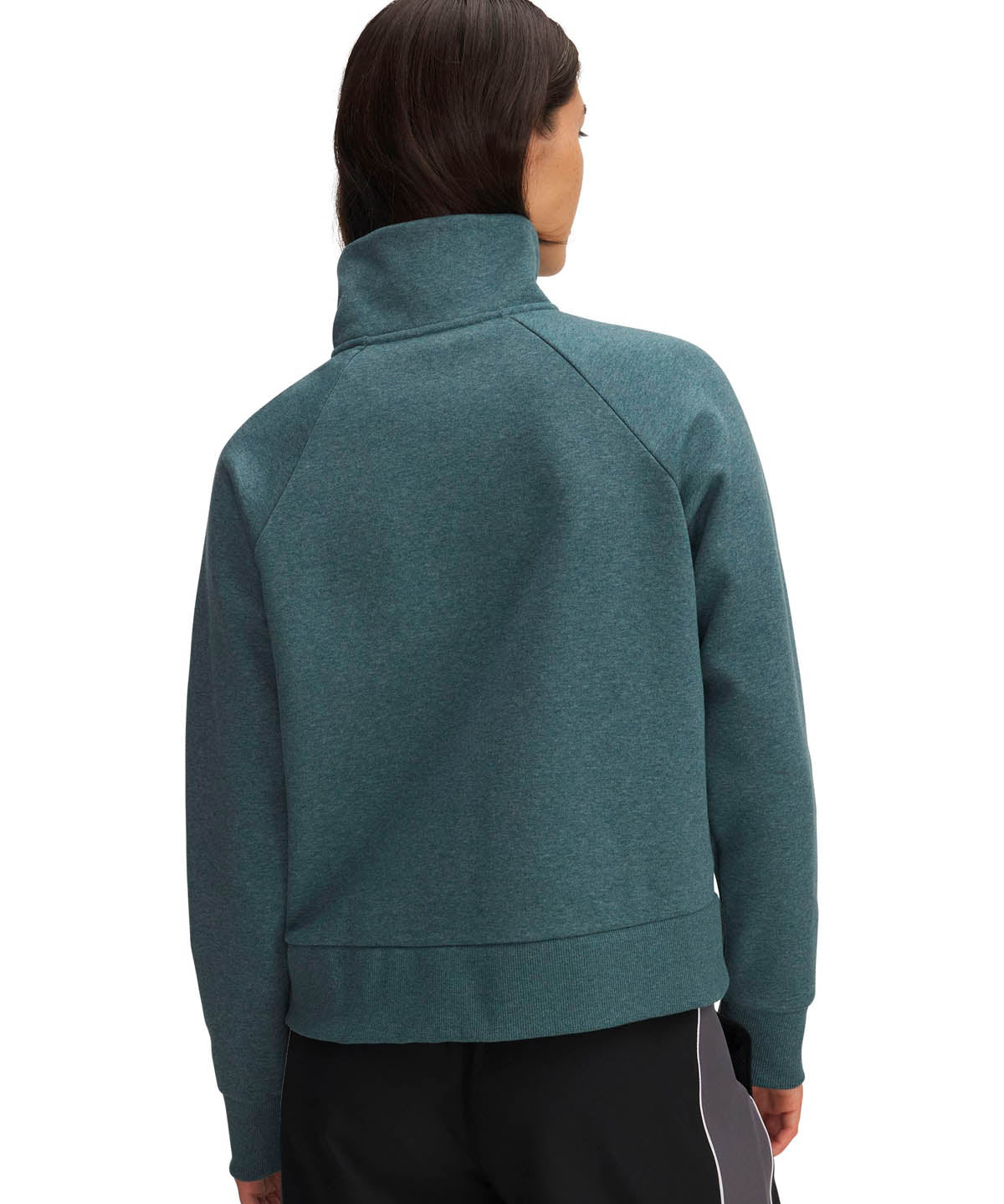 Poleron Lifestyle para mujer Rival Fleece ½ Zip azul Under Armour