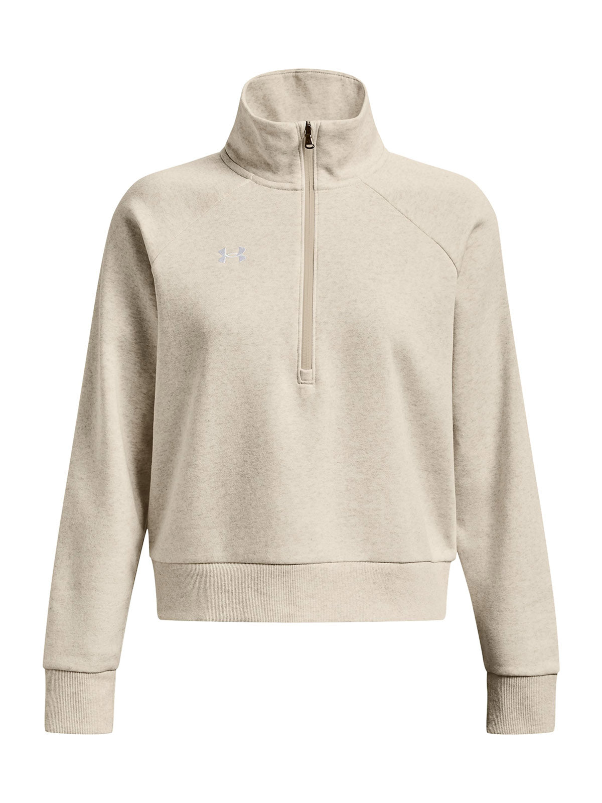 Polerón mujer Under Armour Rival fleece ½ cierre café