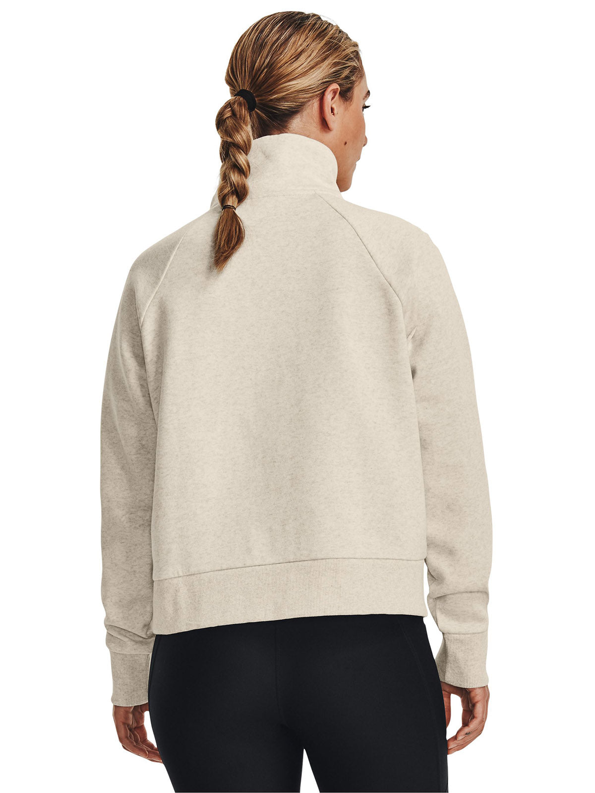 Polerón mujer Under Armour Rival fleece ½ cierre café