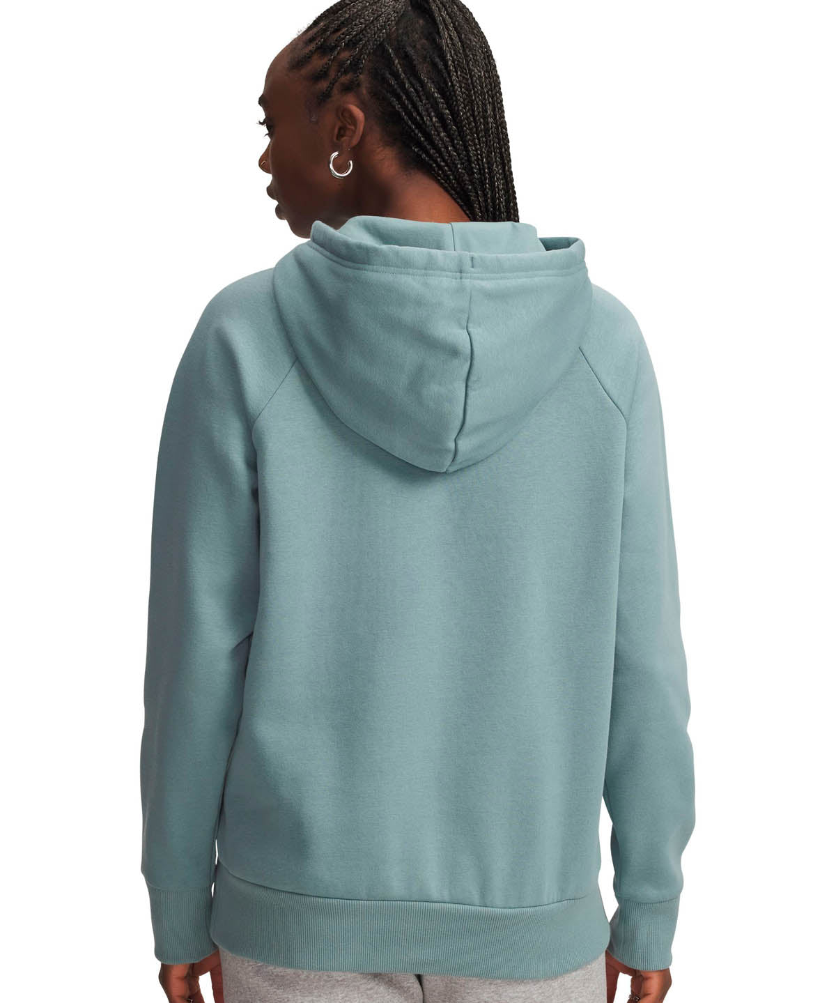 Polerón Lifestyle para mujer Rival Fleece Big Logo verde Under Armour