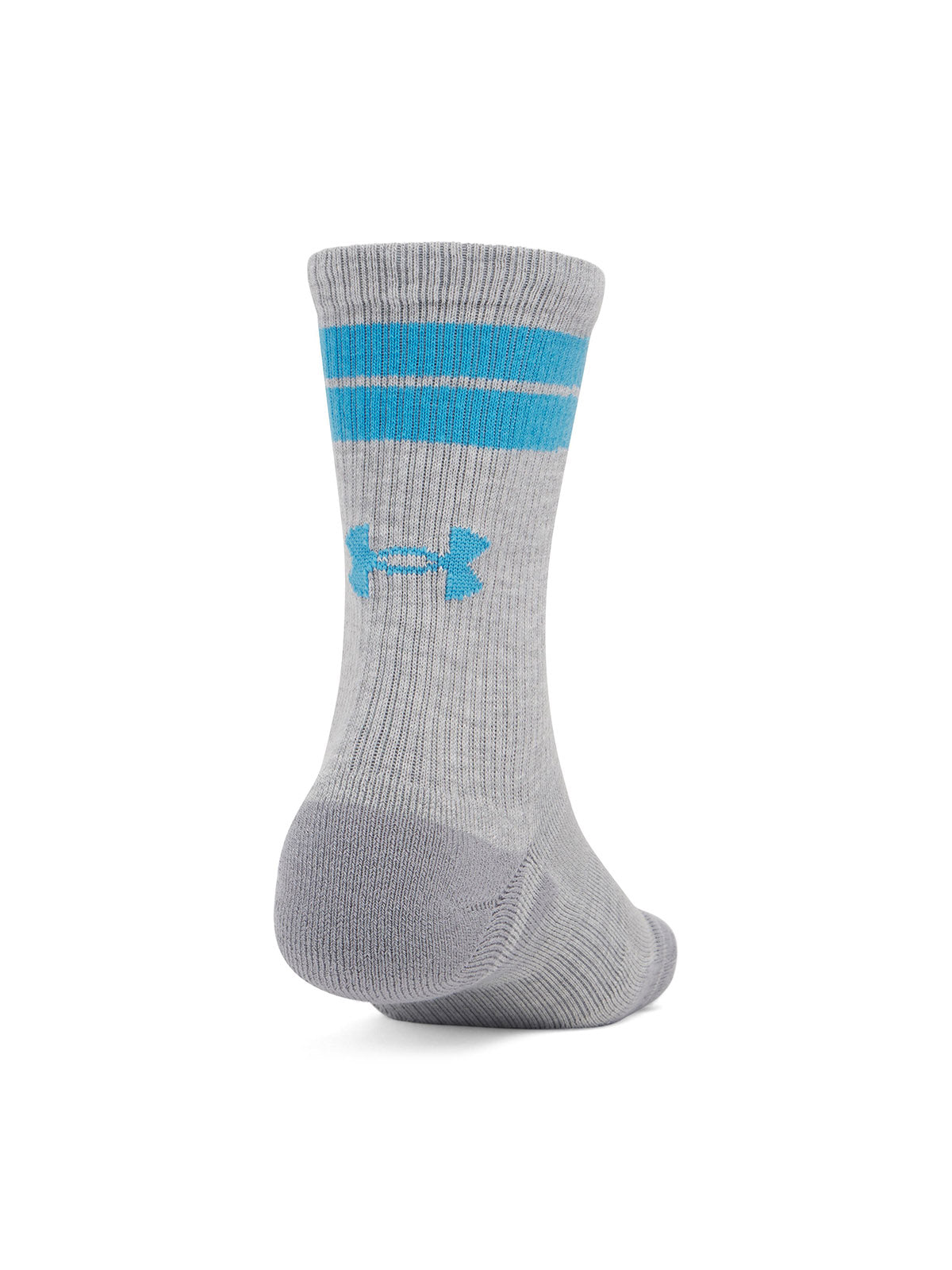 Calcetín unisex Under Armour performance tech pack de 3 gris
