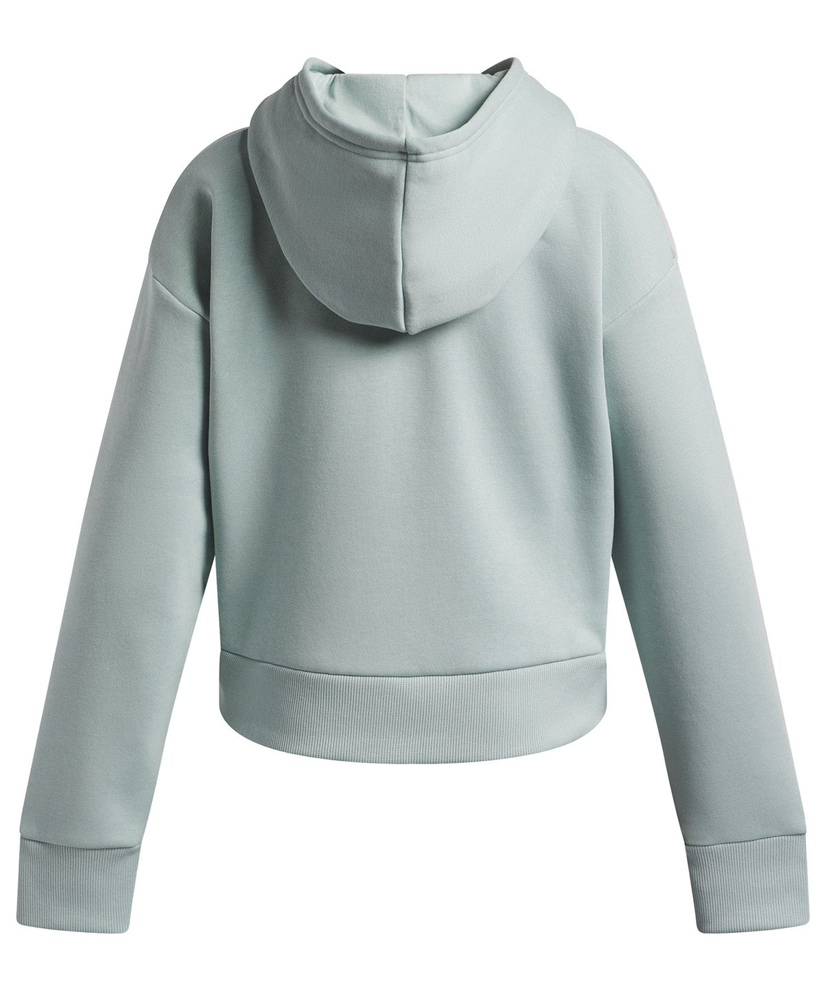 UA Rival Fleece Crop Poleron azul para niña