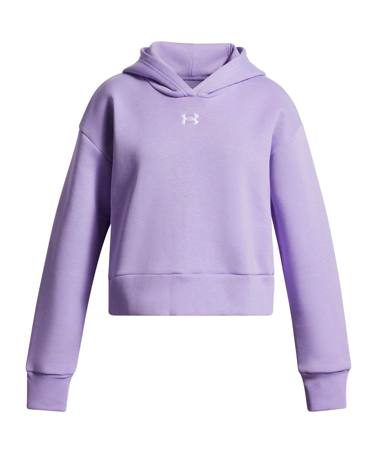 Polerón Lifestyle para niña Rival Fleece Crop morado Under Armour