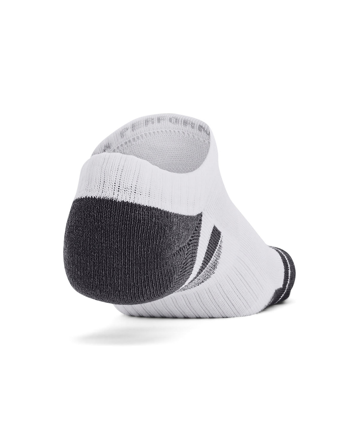 Calcetín unisex Under Armour performance algodón 3 pack no show blanco