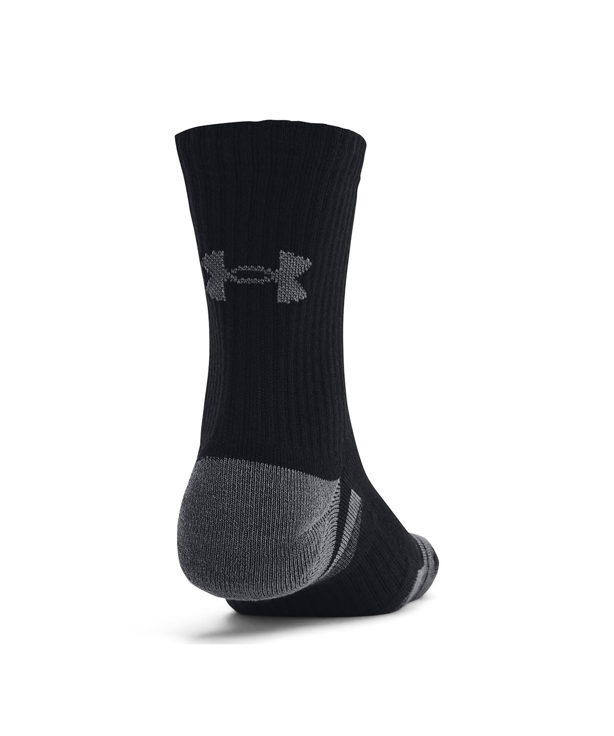 Calcetín unisex Under Armour performance algodón 3 pack negro mid