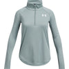 Polerón Under Armour tech gráfico ½ cierre verde para niña