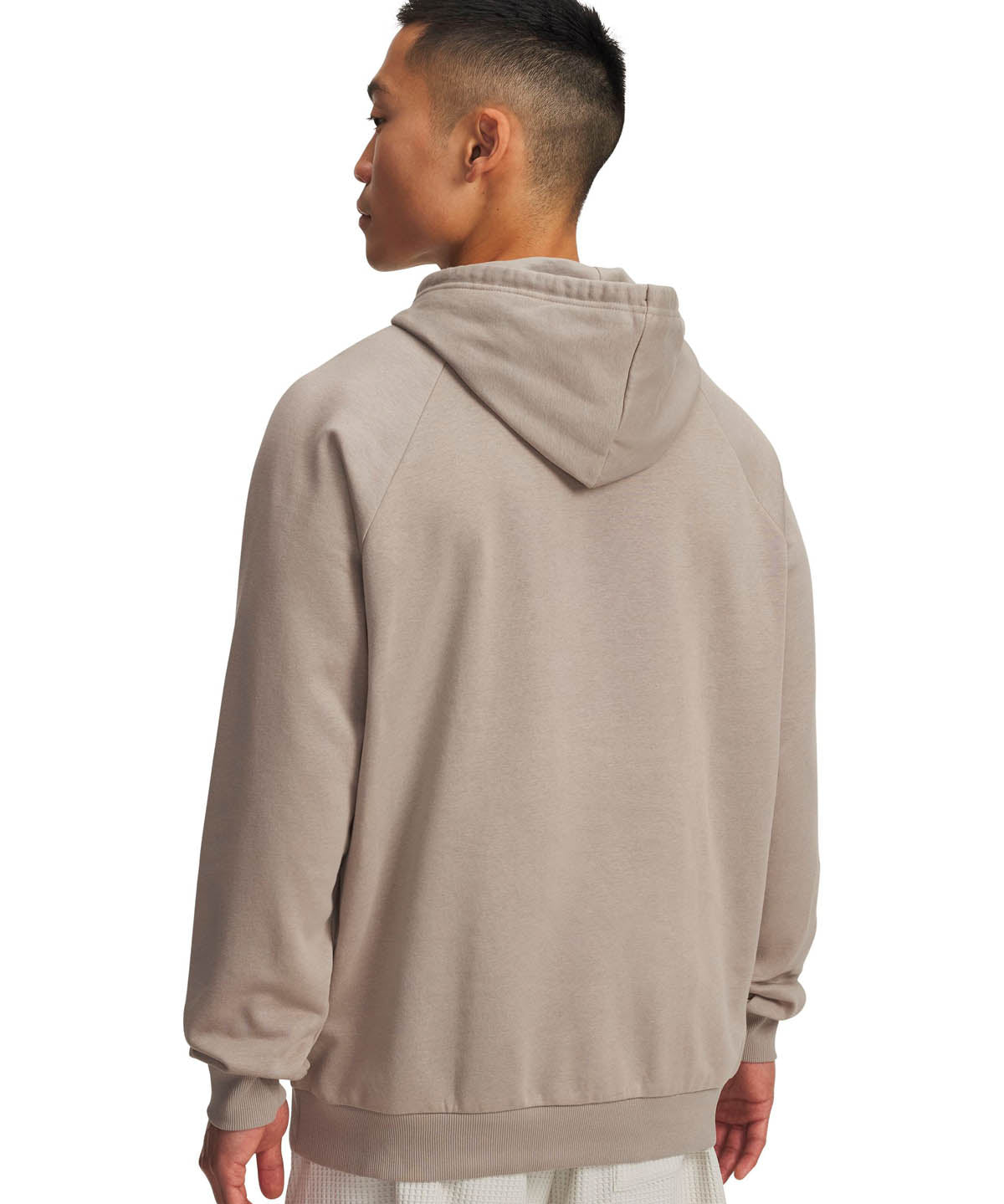 Poleron Lifestyle para hombre Rival Fleece Logo café Under Armour