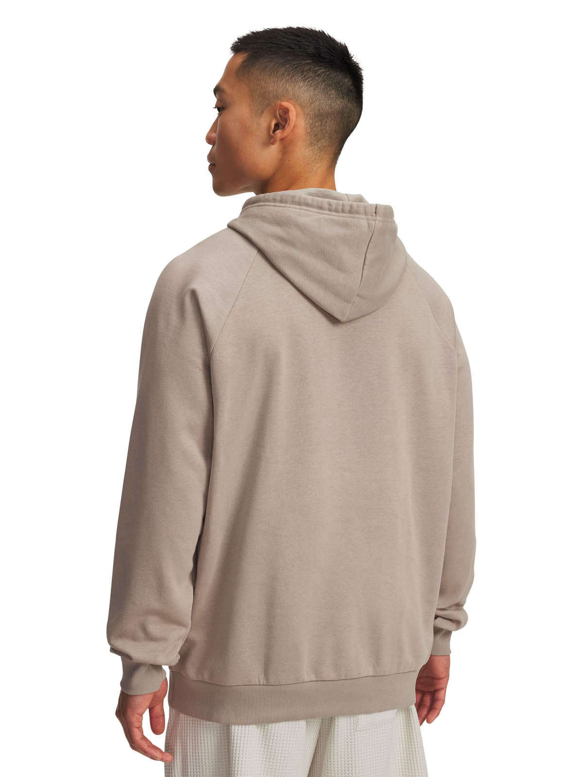 Poleron Lifestyle para hombre Rival Fleece Logo café Under Armour