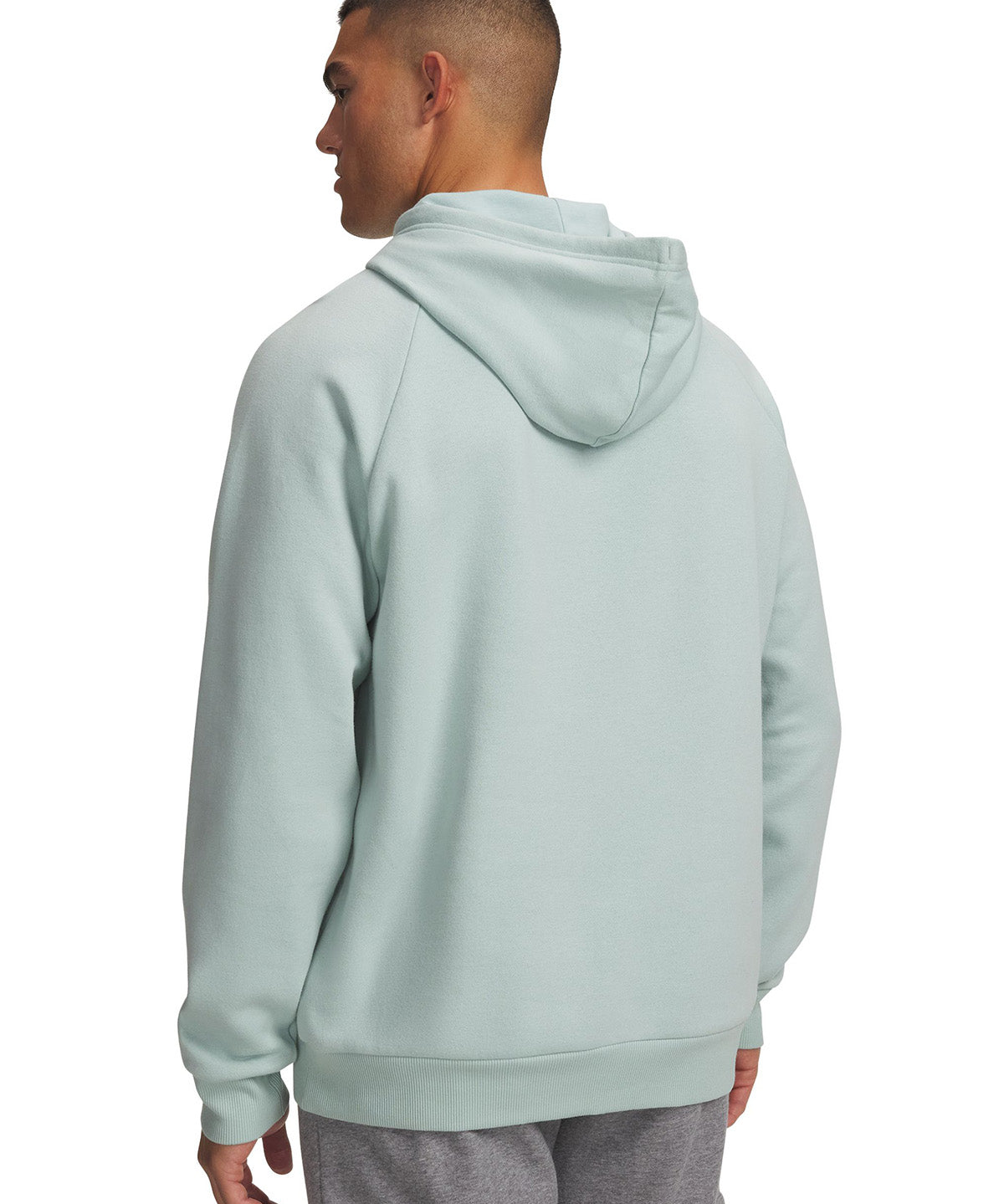 UA Rival Fleece Logo Poleron azul para hombre
