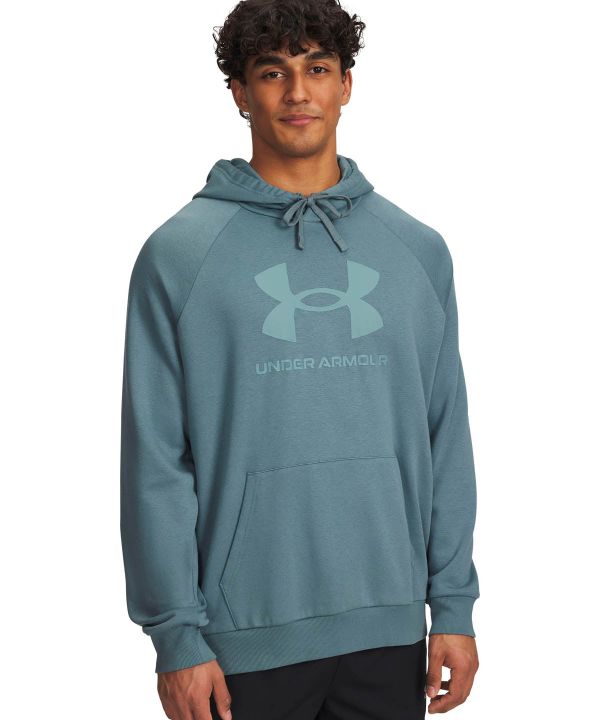 Polerón Lifestyle para hombre Rival Fleece Logo azul Under Armour