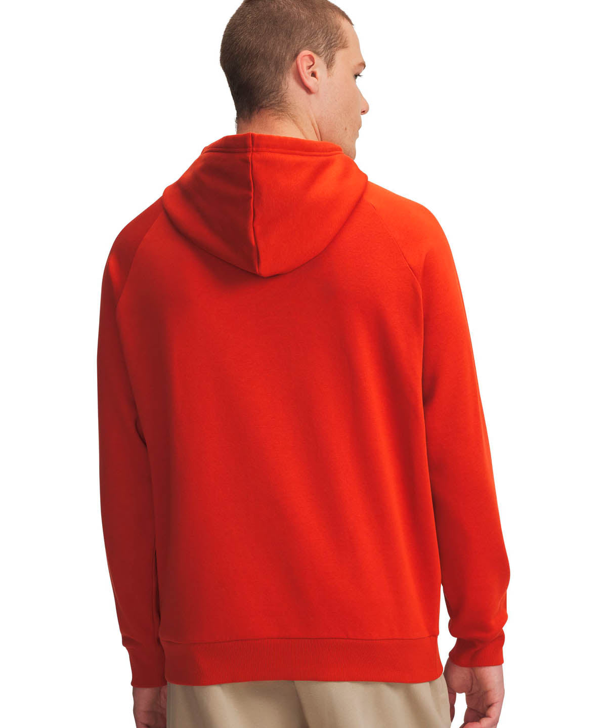 Polerón Lifestyle para hombre Rival Fleece Logo naranjo Under Armour