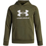 Polerón Lifestyle para niño Rival Fleece Big Logo verde Under Armour