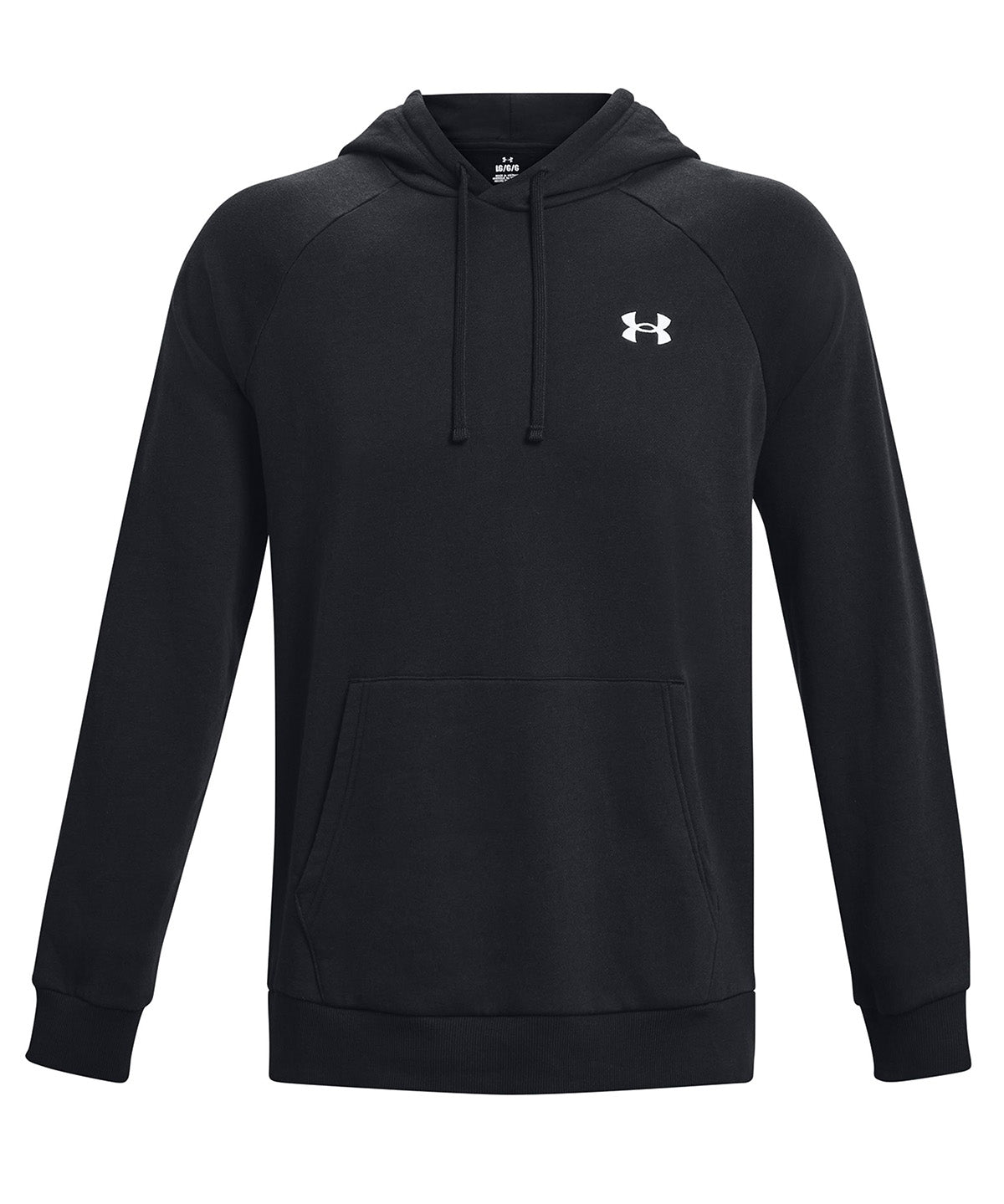 UA Rival Fleece Hoodie Poleron negro para hombre