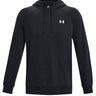 UA Rival Fleece Hoodie Poleron negro para hombre