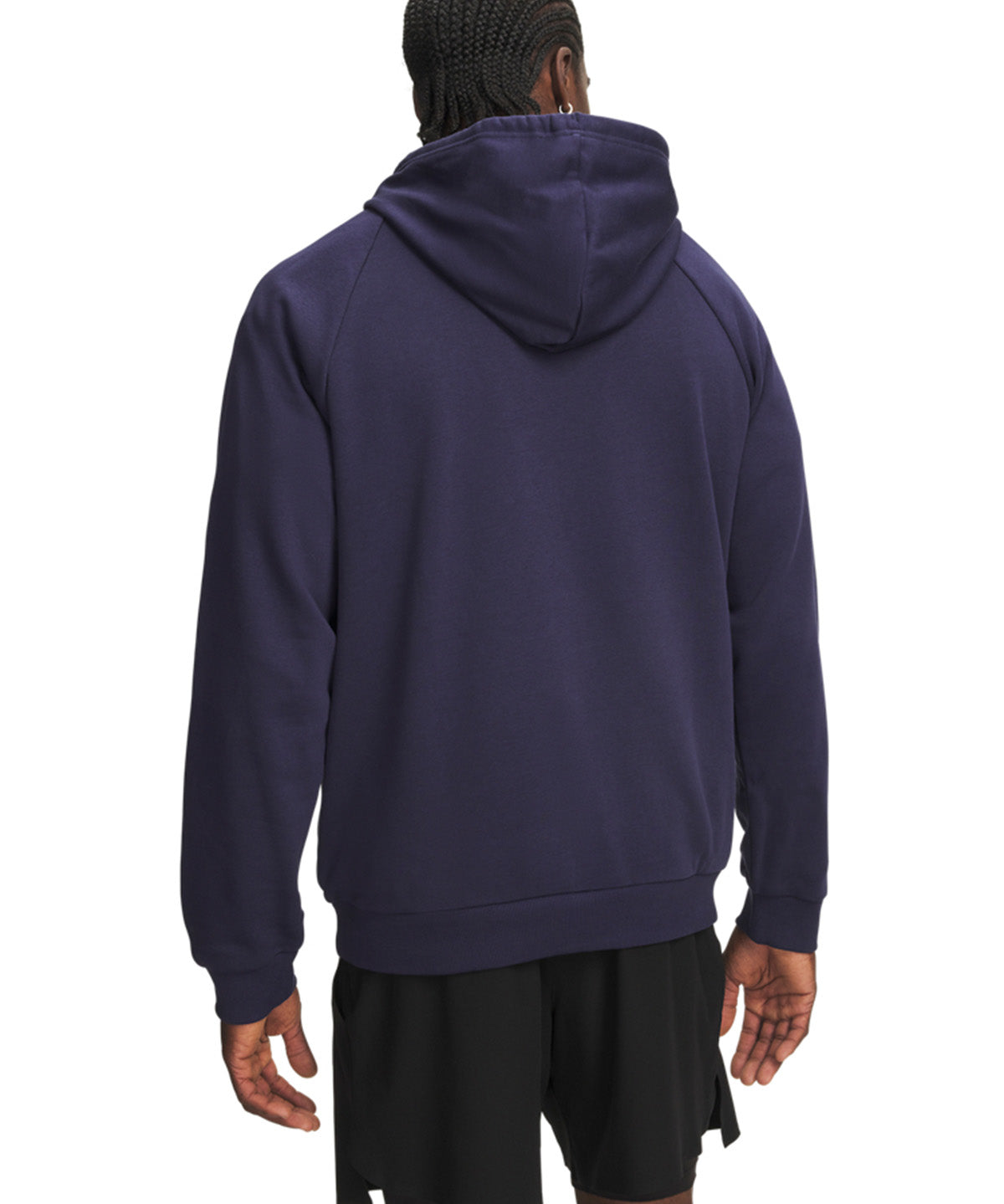UA Rival Fleece Hoodie Poleron azul para hombre