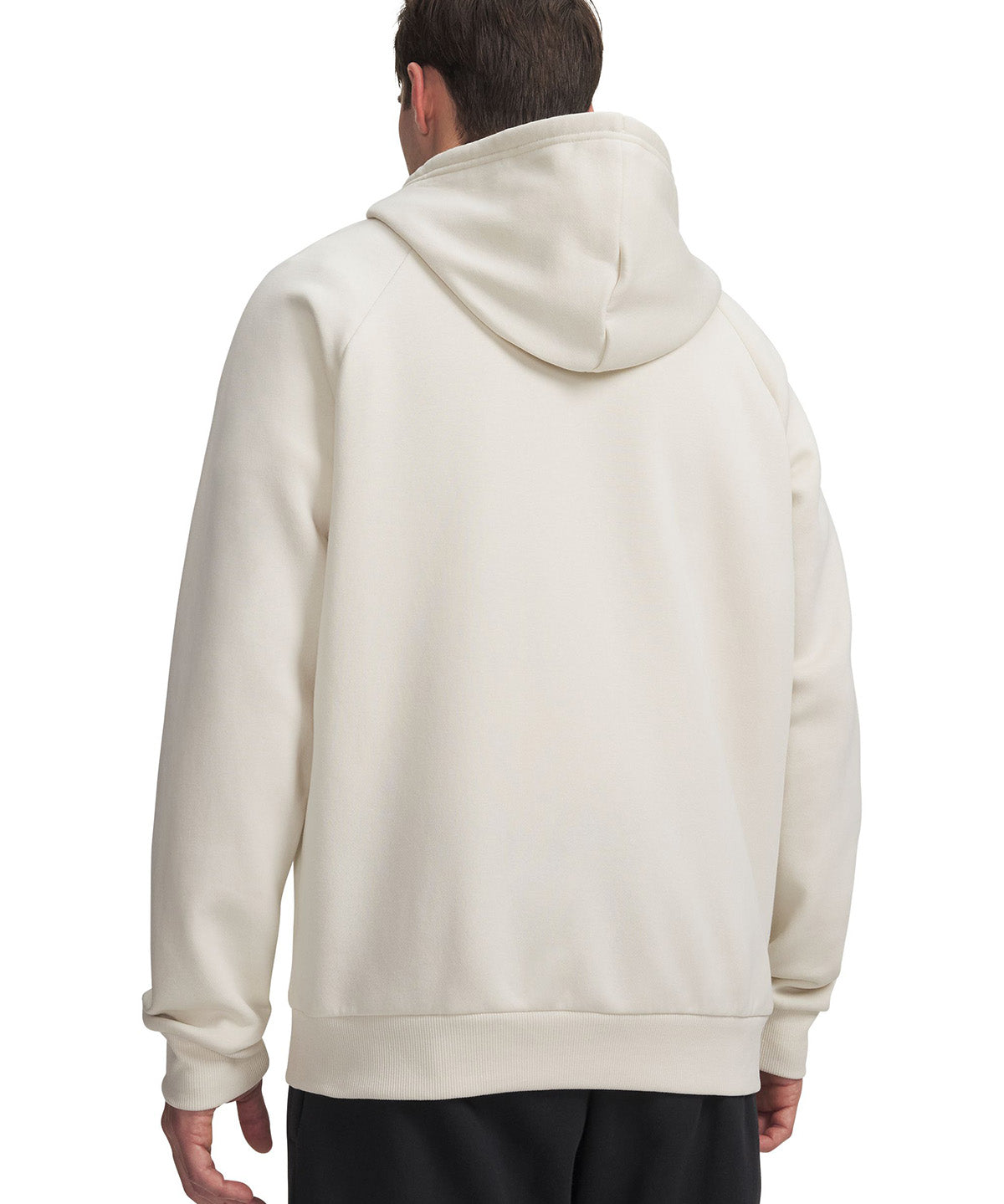 UA Rival Fleece Full Zip Poleron café para hombre