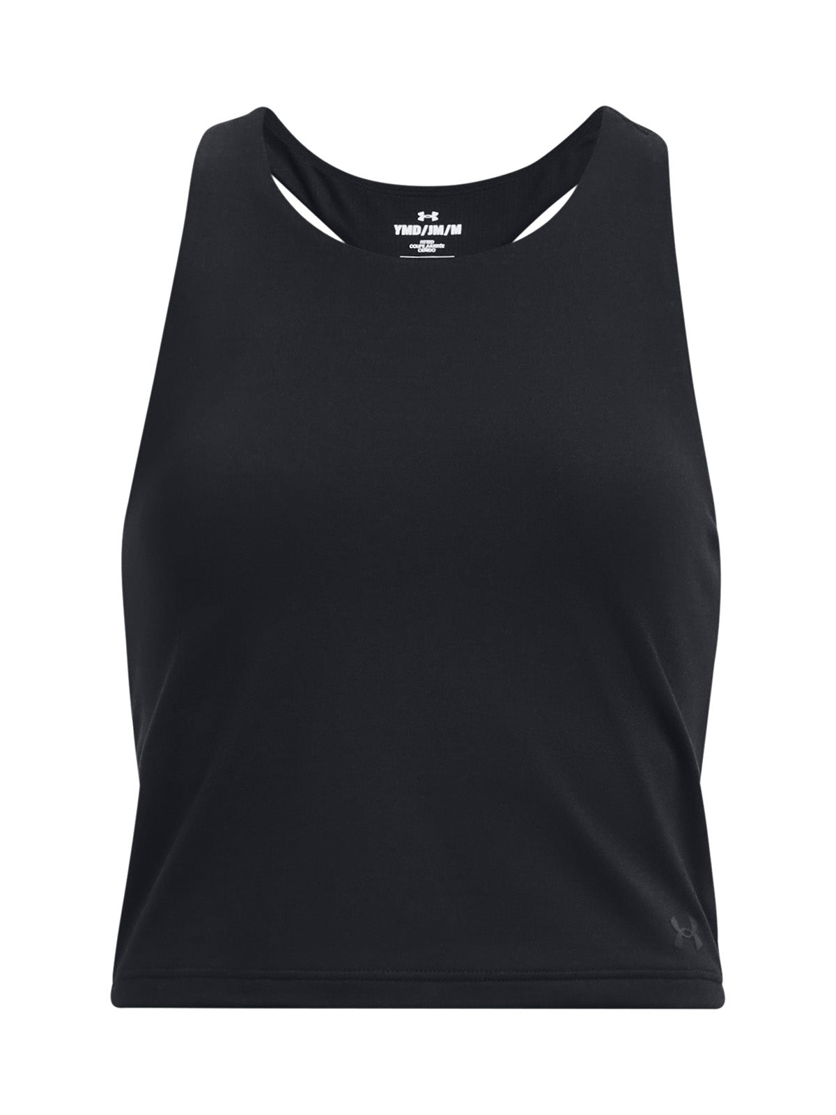 UA Motion Crop Tank Polera Sin Mangas negro para niña