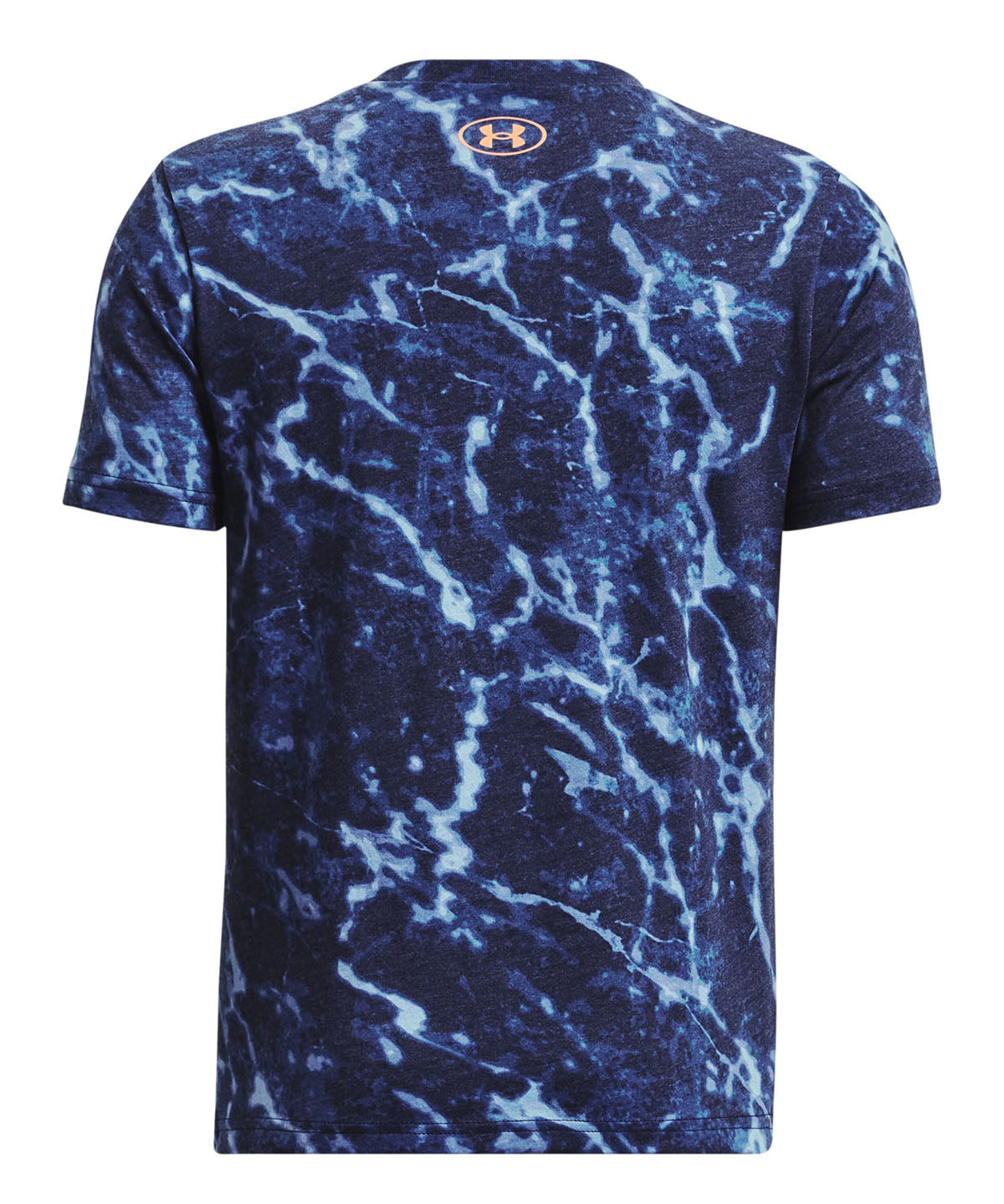 Polera manga corta UA Project Rock Marble para niño