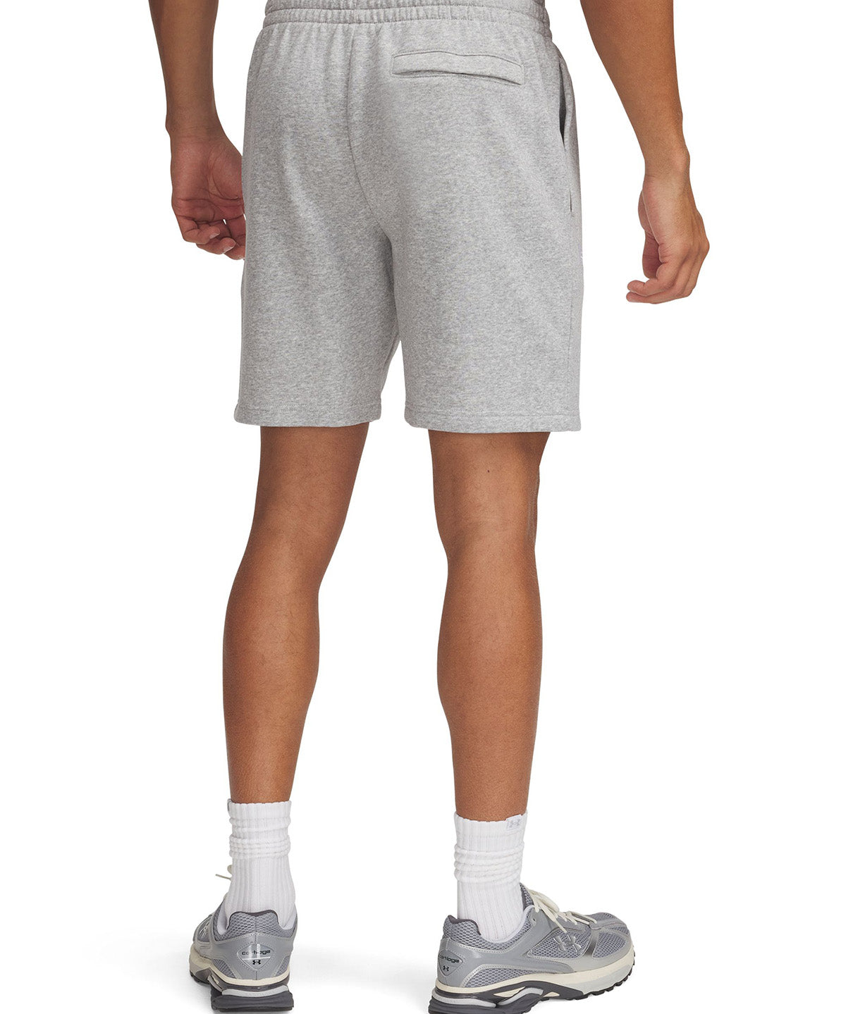 UA Icon Fleece Crew Short gris para hombre