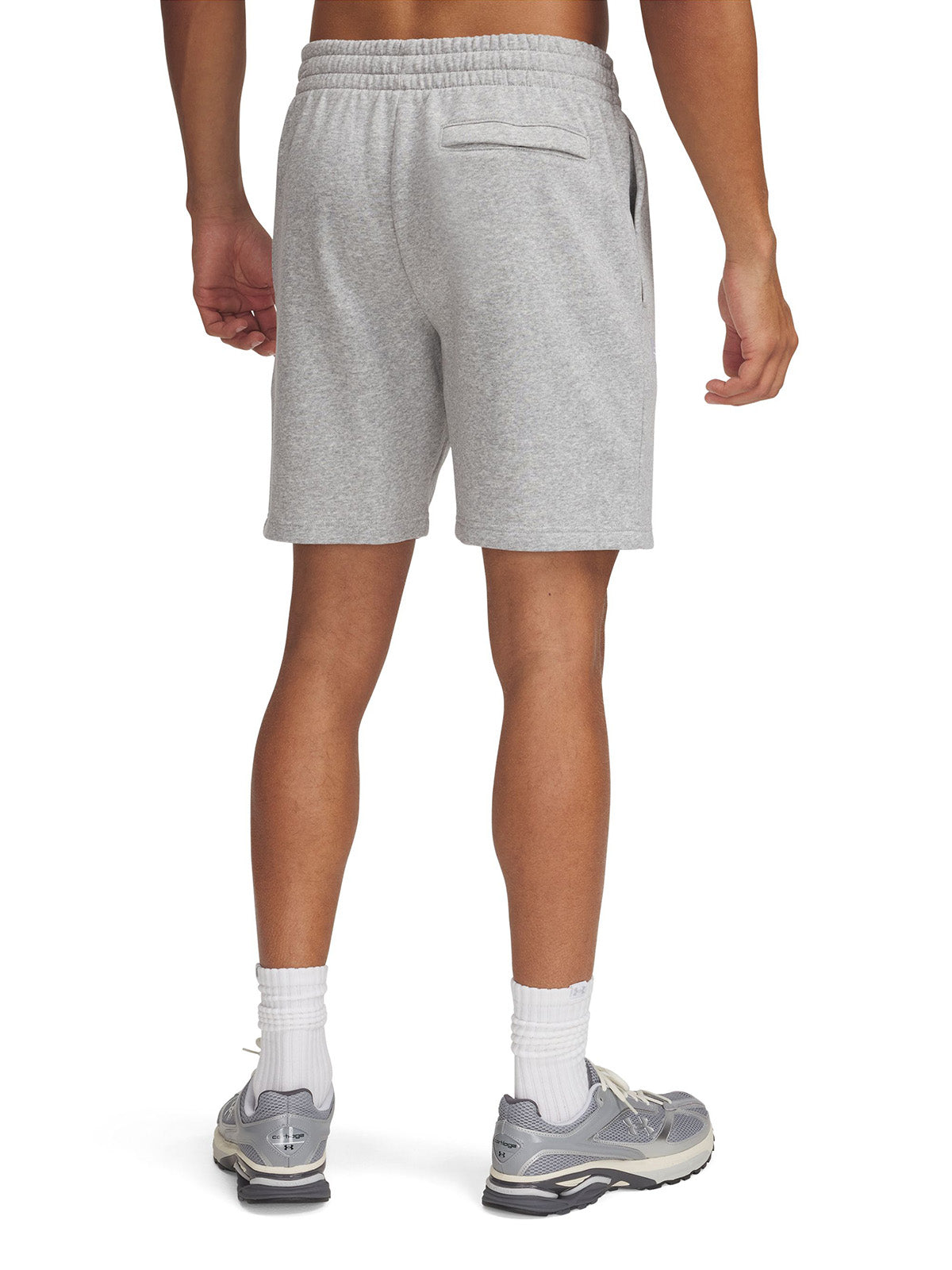 UA Icon Fleece Crew Short gris para hombre