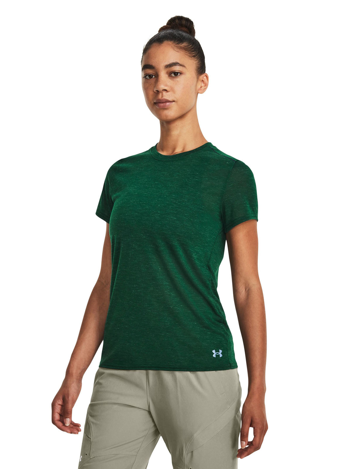 Polera manga corta UA Run Anywhere para mujer