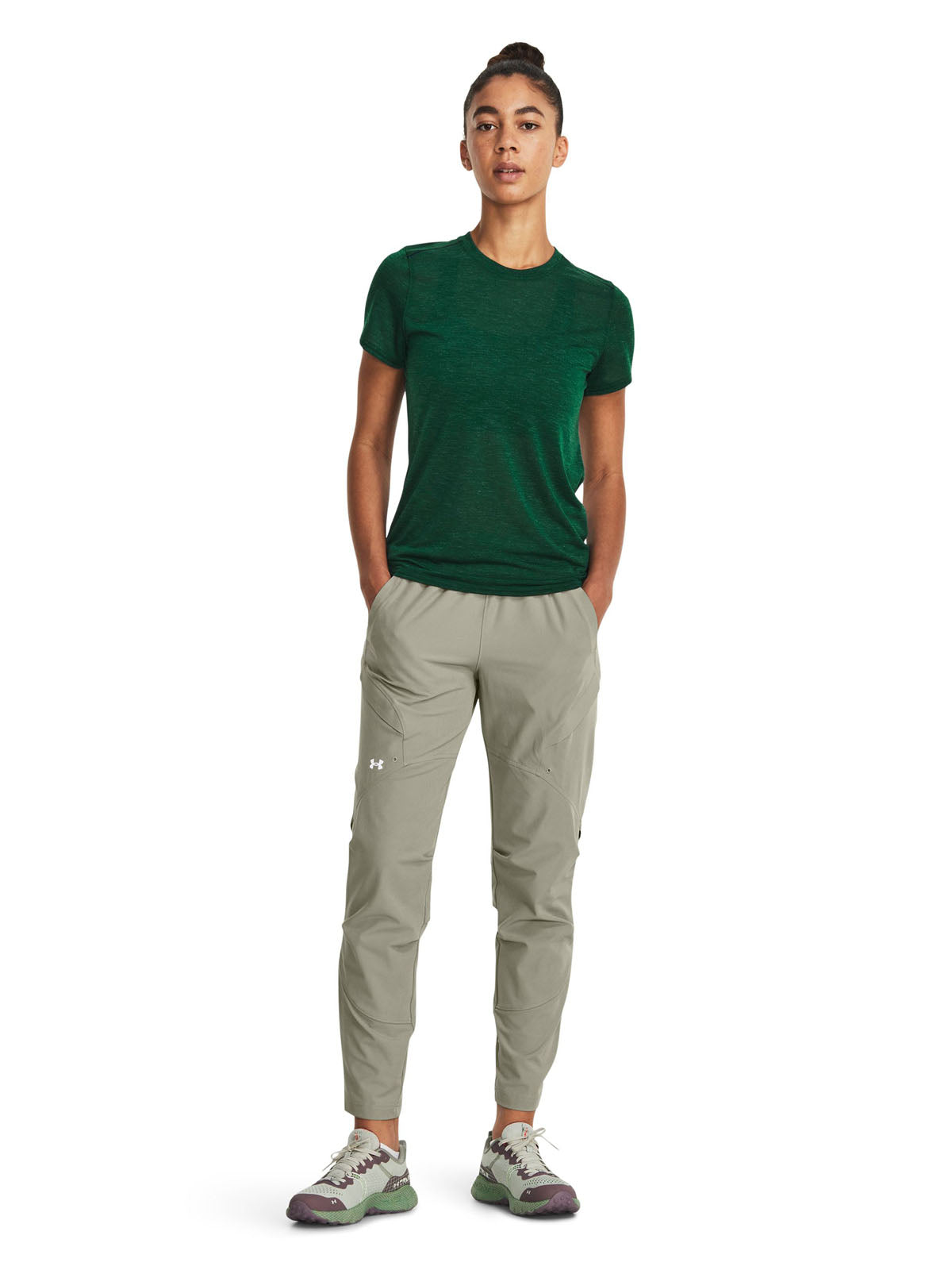 Polera manga corta UA Run Anywhere para mujer