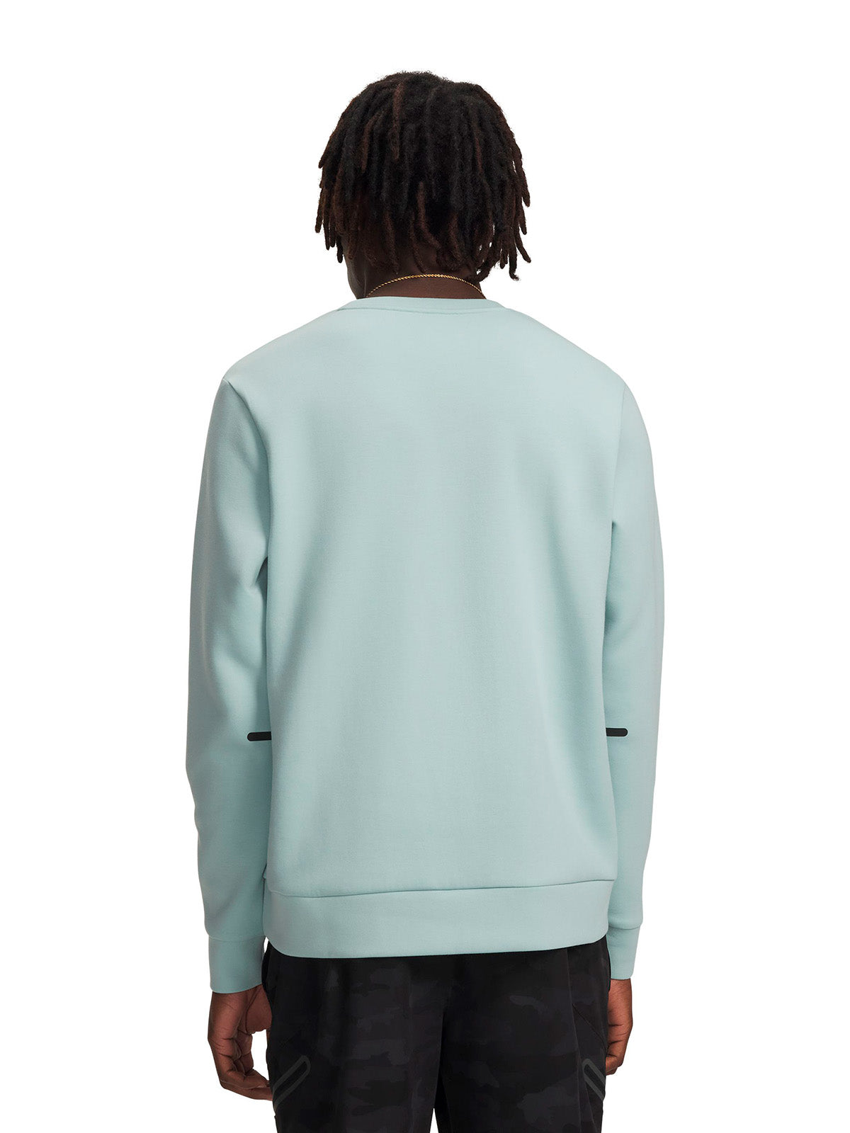 UA Unstoppable Fleece Crew azul para hombre