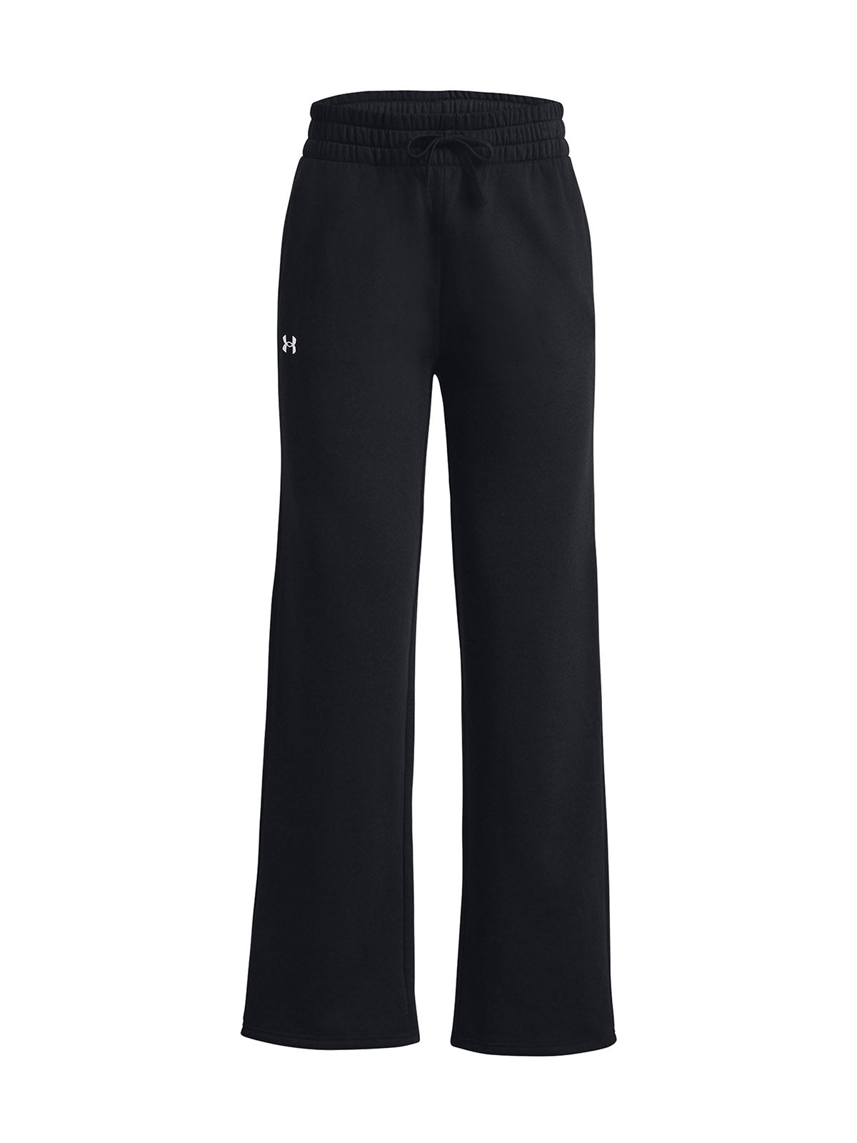 Pantalón UA Rival Fleece Straight Leg negro para mujer