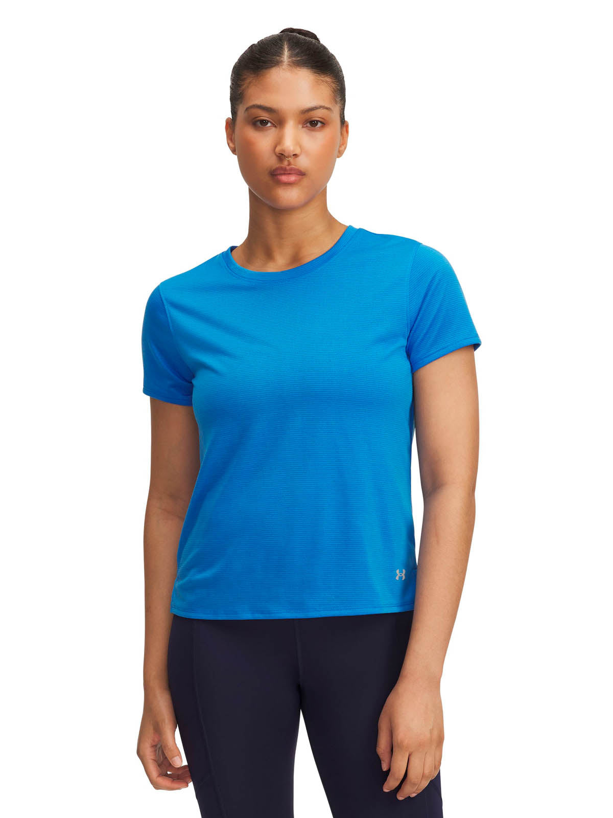 Polera Manga Corta Running para Mujer Launch Azul Under Armour