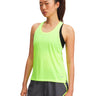Polera sin mangas Running para mujer Launch amarillo Under Armour.