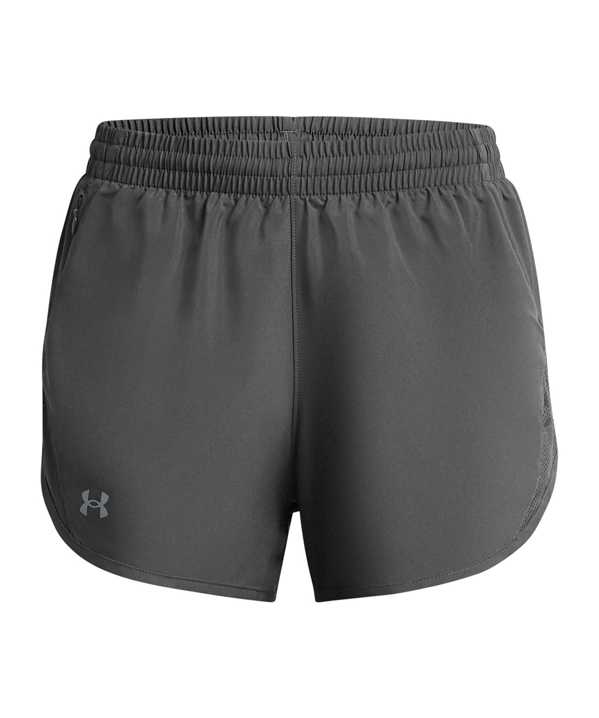 UA Fly-By 3" gris para mujer