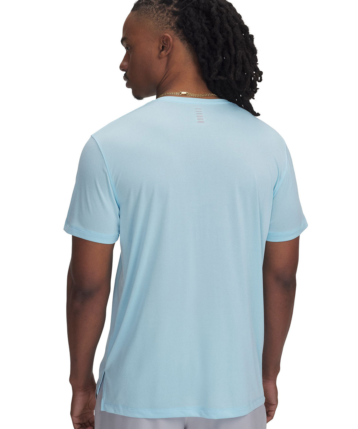 Polera manga corta Under Armour launch azul para hombre