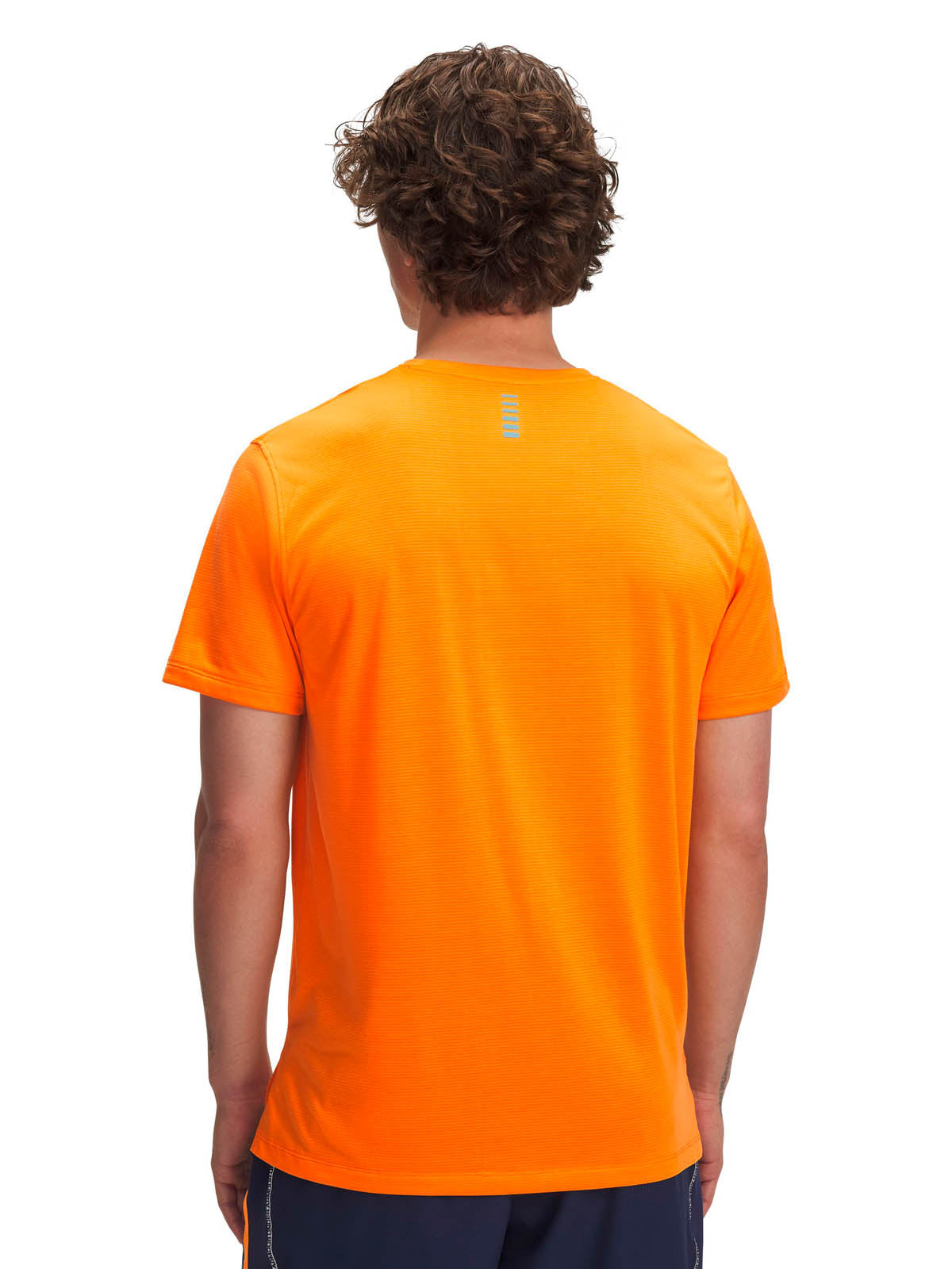 Polera Manga Corta Running para Hombre Launch Naranjo Under Armour