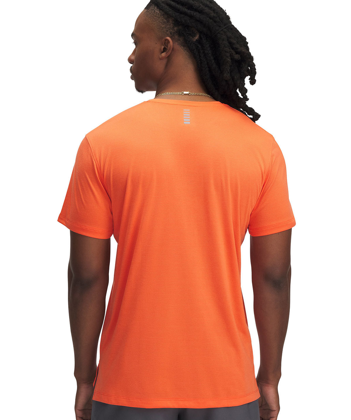 Polera manga corta Under Armour launch naranjo para hombre