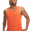 Polera sin mangas Under Armour launch naranjo para hombre