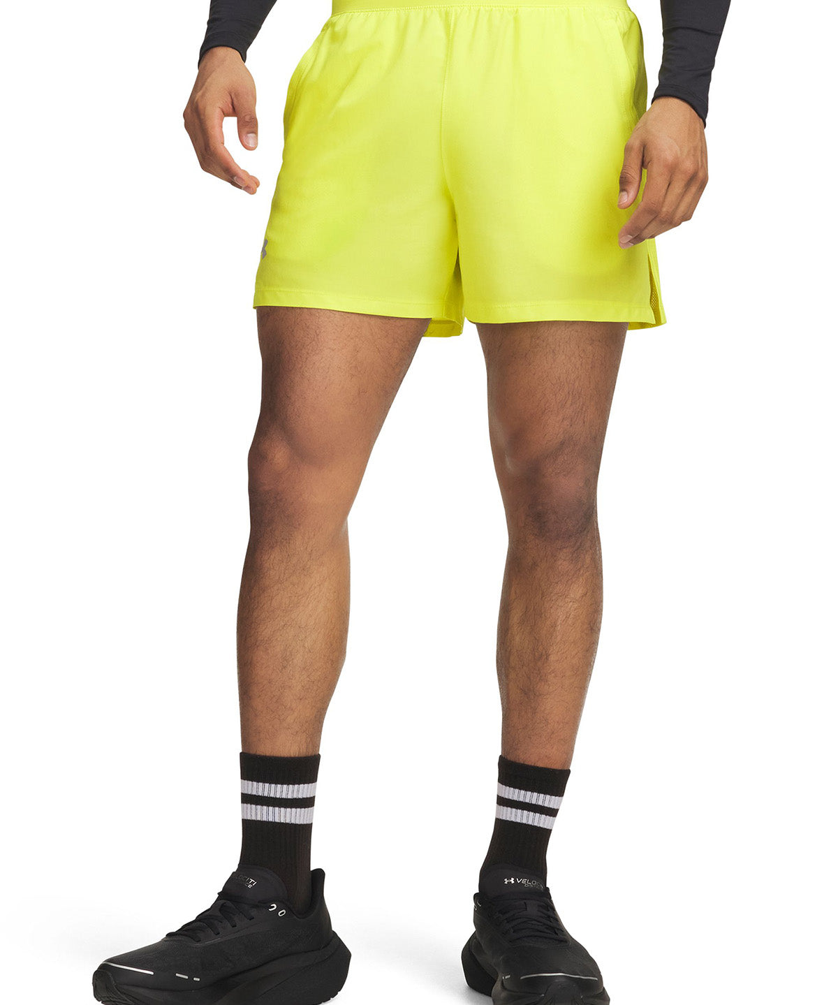 Short UA Launch 5" amarillo para hombre