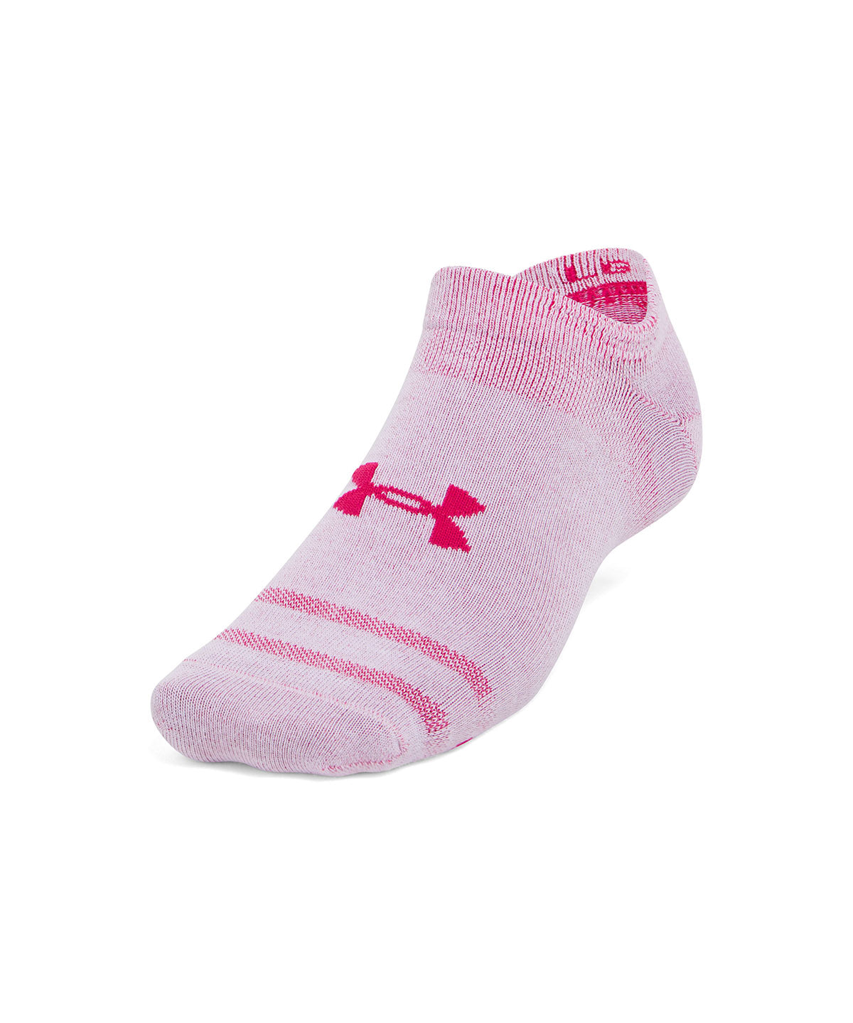 Calcetines unisex Under Armour essential 3-pack no-show morado