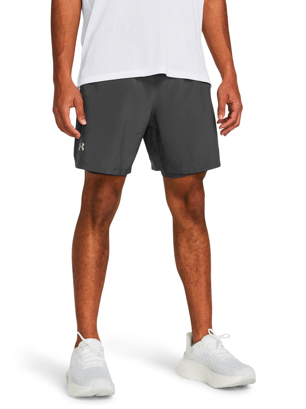 Shorts Under Armour Launch 2 en 1 de 7" para hombre