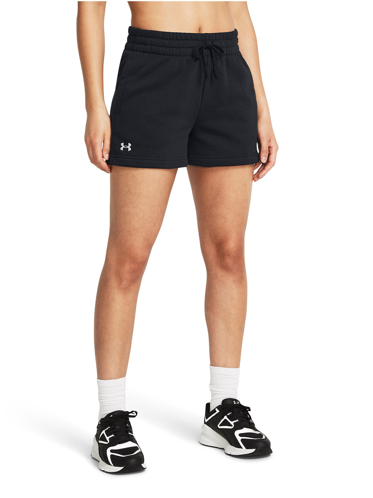 Shorts UA Rival Fleece para mujer