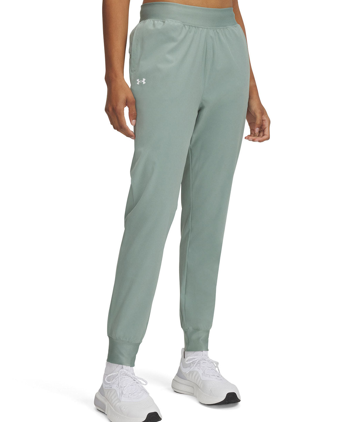 Pantalón Under Armour Rival tiro alto verde para mujer