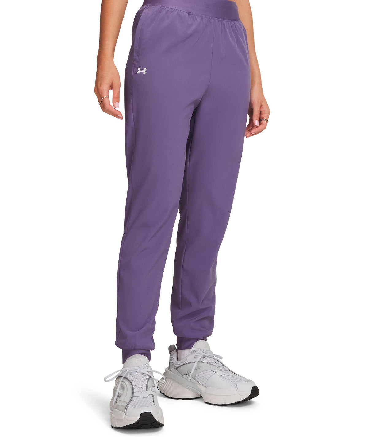 UA Rival High-Rise Woven morado para mujer
