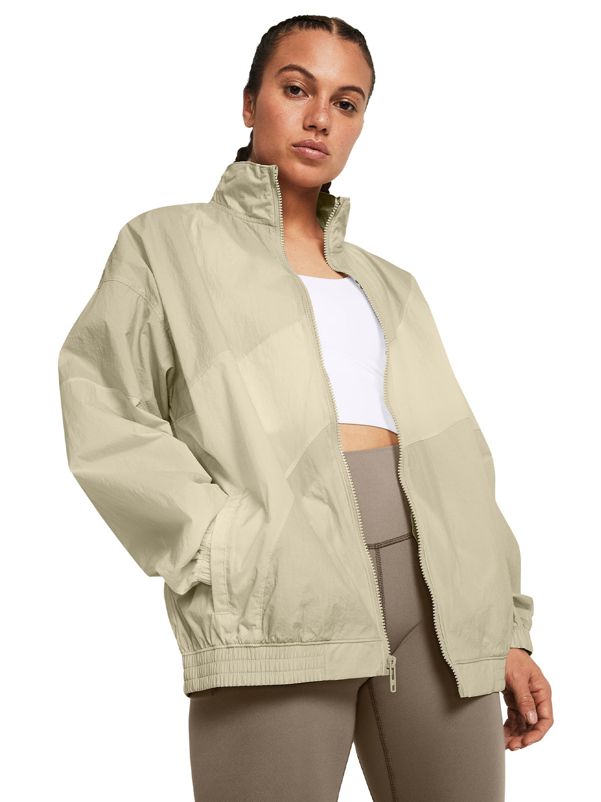 Chaqueta arrugada UA Legacy para mujer