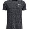 Polera manga corta de entrenamiento para niño Tech Textured azul Under Armour