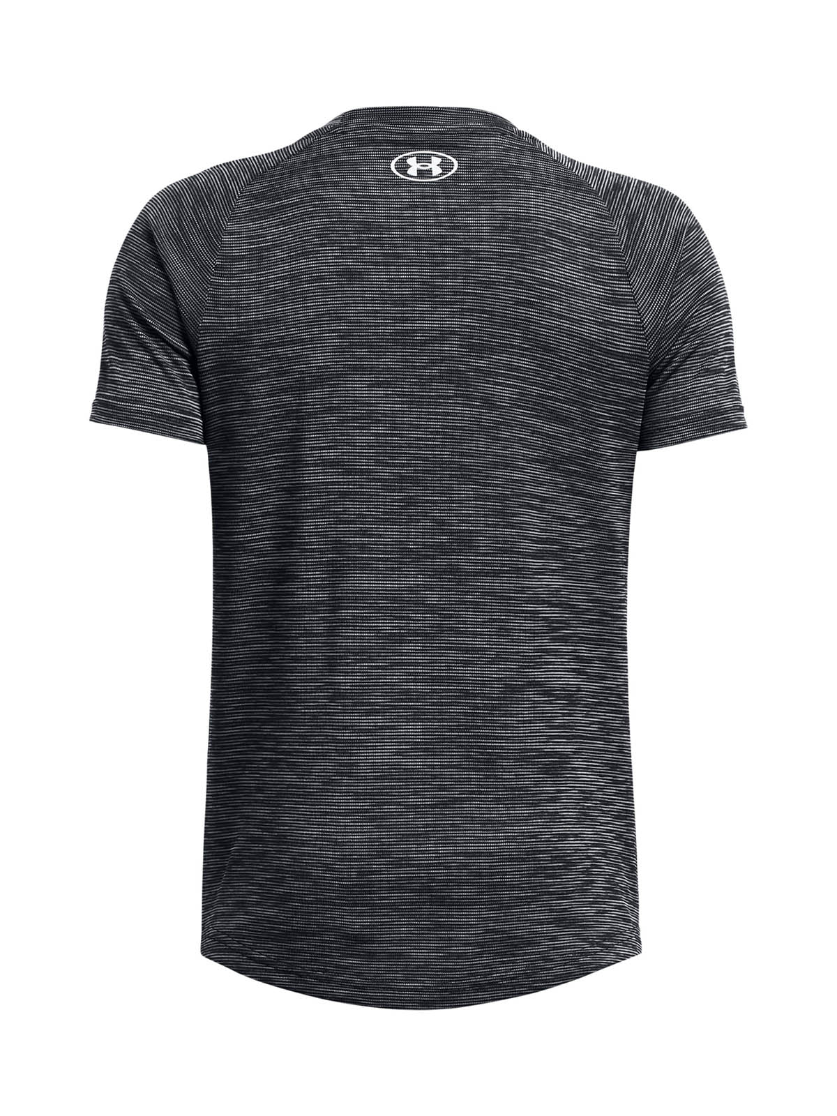 Polera manga corta de entrenamiento para niño Tech Textured azul Under Armour