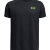 Polera manga corta Under Armour tech negro para niños