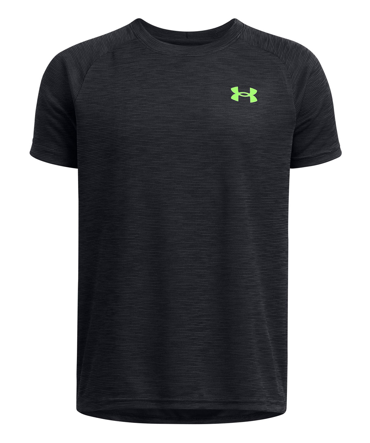 Polera manga corta Under Armour tech negro para niños